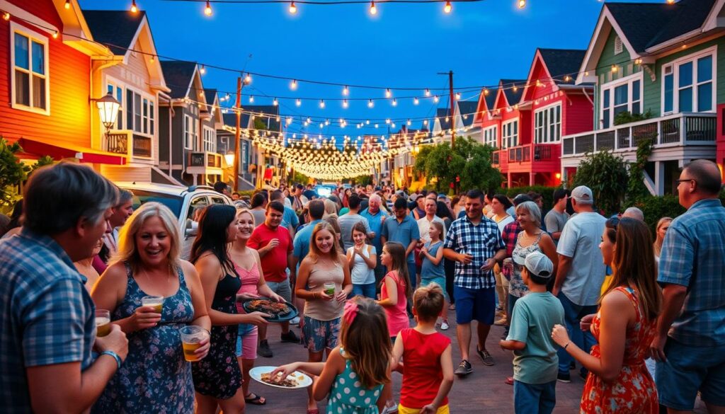 block party community gathering