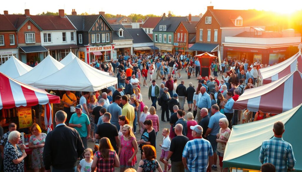 community spirit at the Town Fair community spirit at the Town Fair