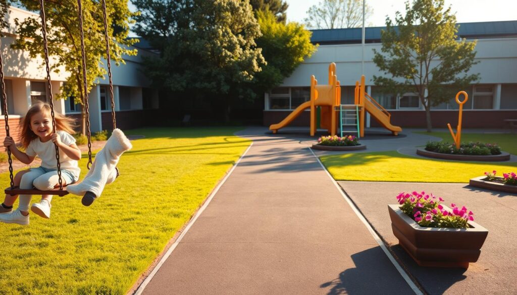 school playground cleanliness