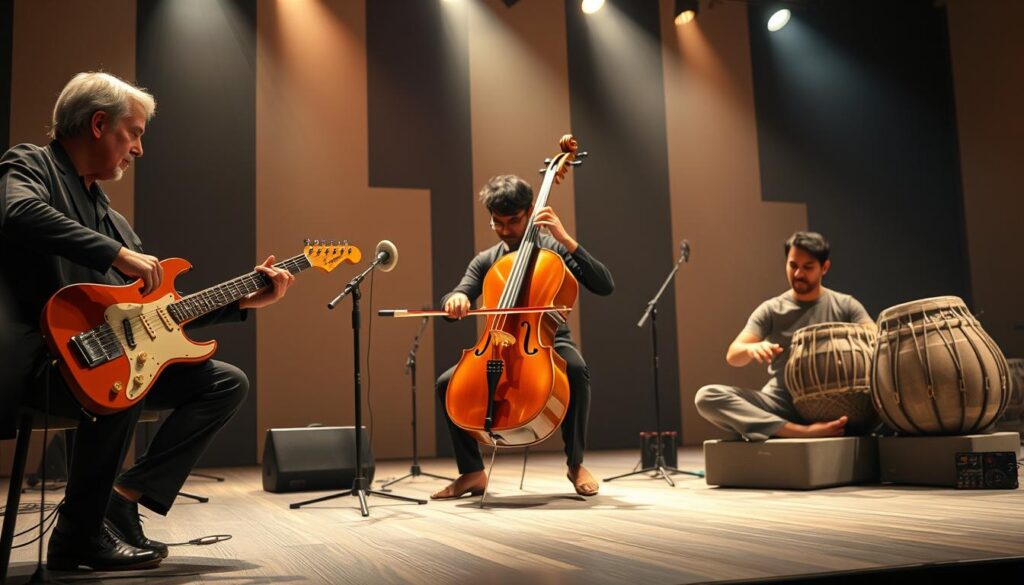 traditional instruments in modern music